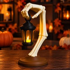 Lantern of the Undead - Skeleton Arm LED Lantern - Halloween Decor - 3D