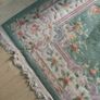 XL Pale Sage Woollen Rug Image 6