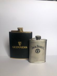 Hip flask Guinness and hack daniels