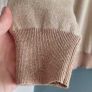 M&S Gold and Beige Lurex Jumper Sz 16UK Image 2