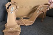 Steve Madden gold strappy heels