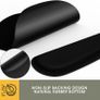 Keyboard and Mouse Mat Set, Ergonomic Gel Filled Mouse Pad with Wrist Cushion Support with Memory Foam for Computer and Laptop Image 3