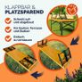 Folding Picnic Table & Bench Set with Parasol Hole Image 2
