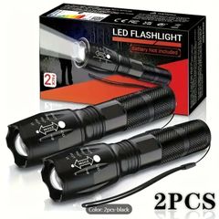 2pcs Super Bright LED Flashlight,