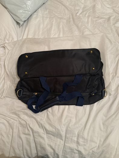 VERSACE PAFUMS Men's Large Black & Blue Sports / Travel / Weekender / Gym Bag