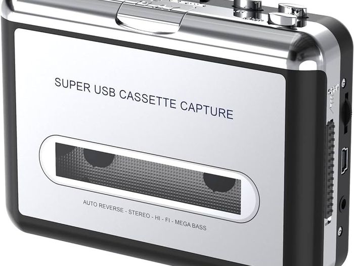 FREE EXPRESS SHIPPING Portable Cassette Player/Cassette to MP3 Converter Capture Cassette Tape to MP3/CD Audio via USB