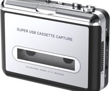 FREE EXPRESS SHIPPING Portable Cassette Player/Cassette to MP3 Converter Capture Cassette Tape to MP3/CD Audio via USB