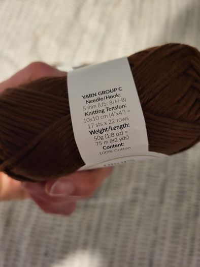 DROPS Paris 7x 50g cotton yarn skeins brown