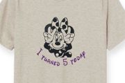 Minnie Mouse iron on Birthday decal.