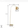 Gold floor lamp Image 5