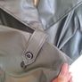 green leather look trench coat Image 7
