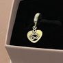 Pandora Friends Forever Heart Dangle Charm-like new Image 2