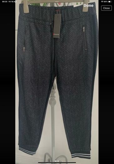 trousers bnwt street one jogger end Herringbone trousers size 12