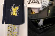 Cosy Pokemon Pikachu two piece fleece pyjama set, size 8 to 9 years 134cm.