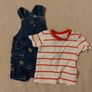 Disney Mickey Mouse Denim dungaree,s and top set Image 9