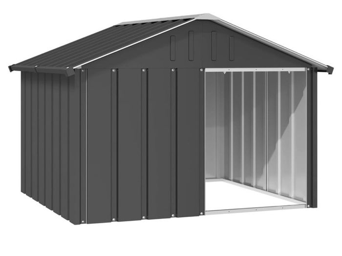 Dog House Anthracite 116.5x103x81.5 cm Galvanised Steel (FREE POSTAGE)