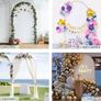 Balloon Arch Backdrop Stand,2.2m Height Gold Metal Arch Stand for Wedding,Christmas,Birthday Party Ceremony Bridal Baby Shower Event Decor (Balloons not included) Image 5