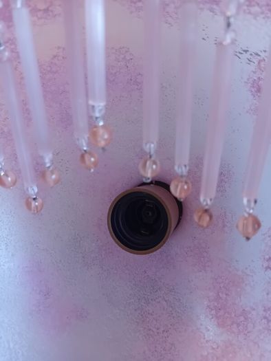 1940s glass french ceiling light