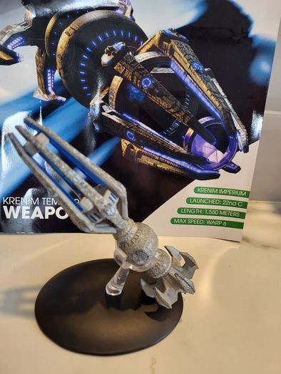 star trek eaglemoss krenim temporal weapon ship