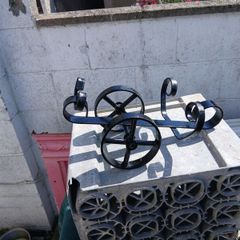vintage cast iron bottle holder