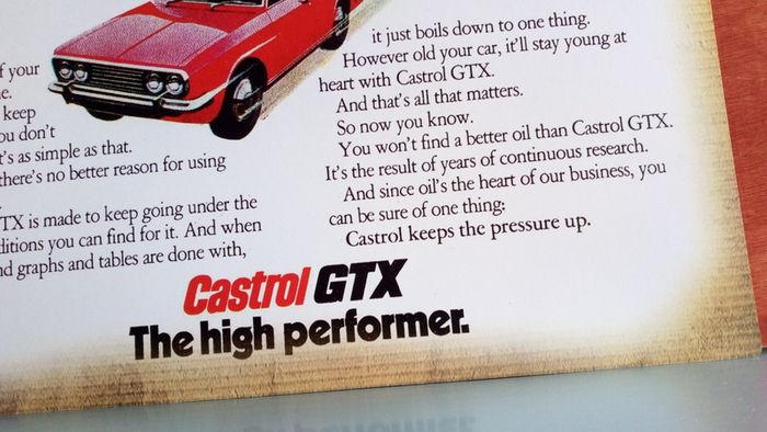 Castrol GTX classic car poster Michelin tyres large poster