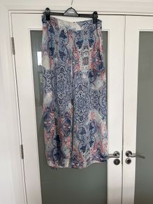 Flared satin trousers