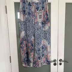 Flared satin trousers