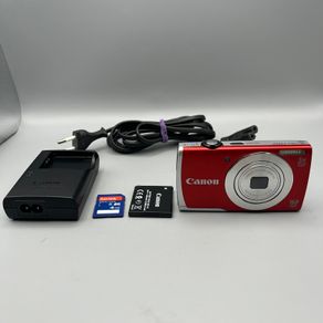 Canon PowerShot A2500 16MP Digital Camera Red - Full Kit