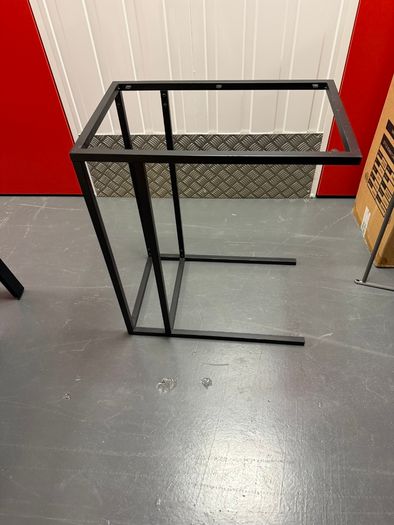 Stand, black/glass, 35x65 cm