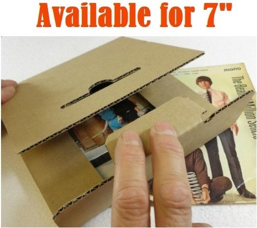 UP to 55% OFF! Professional 12" Inch AND 7" Vinyl Record Mailers Strong PREMIUM Packaging - Cruciform Style Cardboard With Easy Fold and Click Seal - Multi Record Mailer & Stiffeners