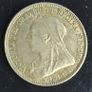 England  1898 Victoria Sixpence Coin A/Unc condition Image 2