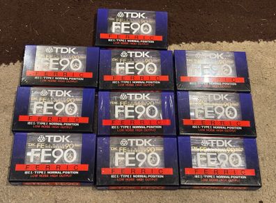 TDK FE 90 tape cassettes new