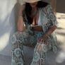 two piece crochet trousers and shirt Image 6