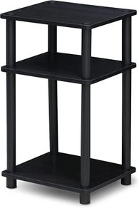 3-Tier Turn-N-Tube End Table, Side Table, Nightstand, Americano/Black (FREE POSTAGE)