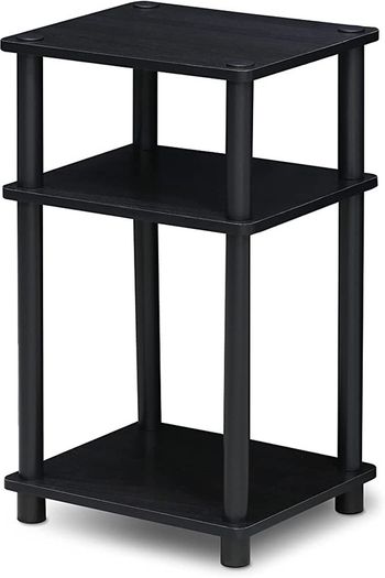 3-Tier Turn-N-Tube End Table, Side Table, Nightstand, Americano/Black (FREE POSTAGE)