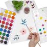 Brand New Create Watercolour Set - 36 Colours Watercolour Paint Set, Portable Travel Watercolour Pan and Paint Brush, Beginner Student Watercolour Cakes Image 5