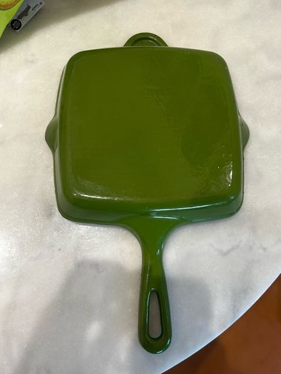 Cast Iron Green Griddle Pan
