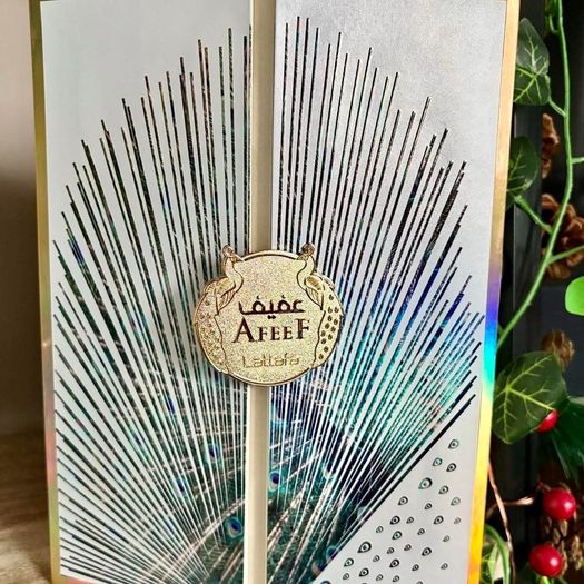 Lattafa Afeef Gold Perfume 100ml Luxury Peacock Bottle Middle Eastern Fragrance