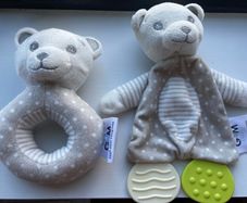 Teddybear Soft Rattle Set