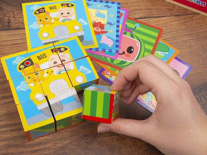3D Wooden Blocks Puzzle - Toys - Baby Sensory Toys - Early Development & Activity Toys - Toddler Toys - Puzzle - Blocks