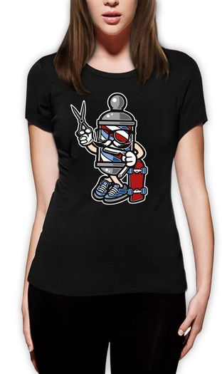 Barber Skater Funny Printed T-shirt Birthday Gift Present Idea