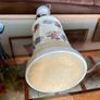 Vintage Decorative Porcelain Blue and Pink Floral Accent Table Lampbase Image 10