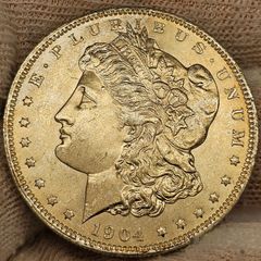 USA United States Silver 1904 O Morgan Dollar Beautiful Uncirculated Lustrous Superb!