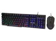 main image for ad New 104 Keys USB Wired Gaming PC Qwerty Keyboard + USB Mouse Wired LED RGB #1202