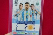 martines Messi Alvarez panini world cup card