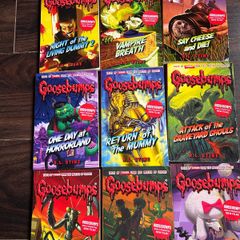 9 x Goosebumps books for sale