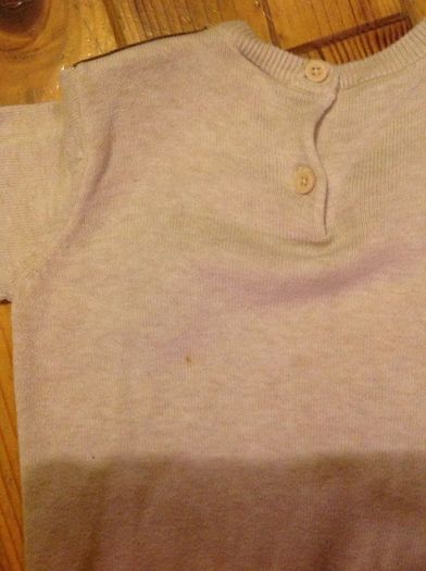 Age 18-24 Months Cream Jumper with Suede Patches