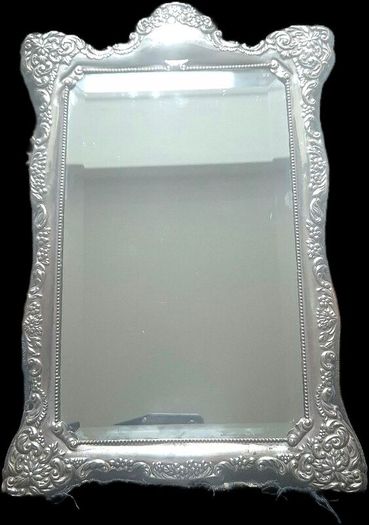 Ari D Norman, Sheffield England, Sterling Silver Mirror, 983 grams.