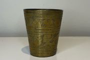 Vintage brass shot cup