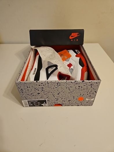 NIKE AIR JORDAN 4 Retro 'Fire Red 2020' sneakers NEW & BOXED exclusive RRP 700 euro size UK 9